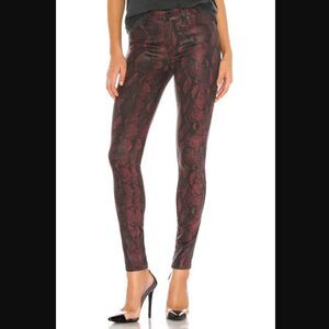 NWT Revolve x Paige Hoxton Super Skinny pant - Red Snake